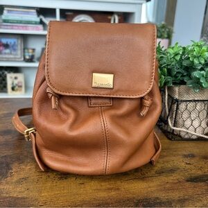 Tignanello Brown Leather Backpack
